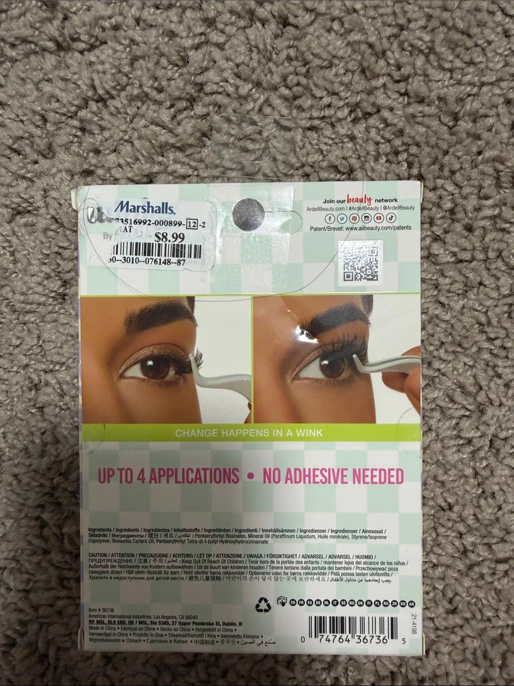Winks by Ardell Black Press-On Underlash Clusters - Picture 2 of 3